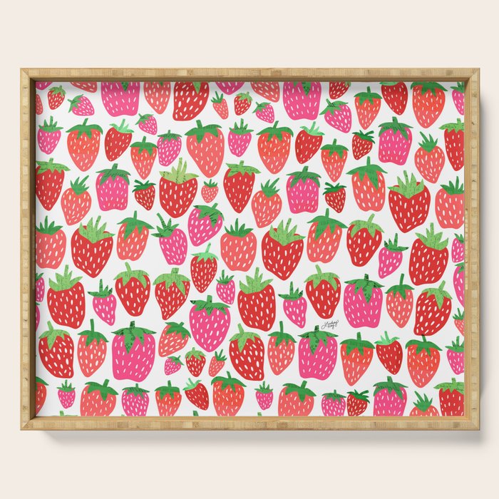 Strawberries Serving Tray Gallery Image 1