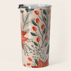 xmas poinsettia Travel Mug Gallery Image 3