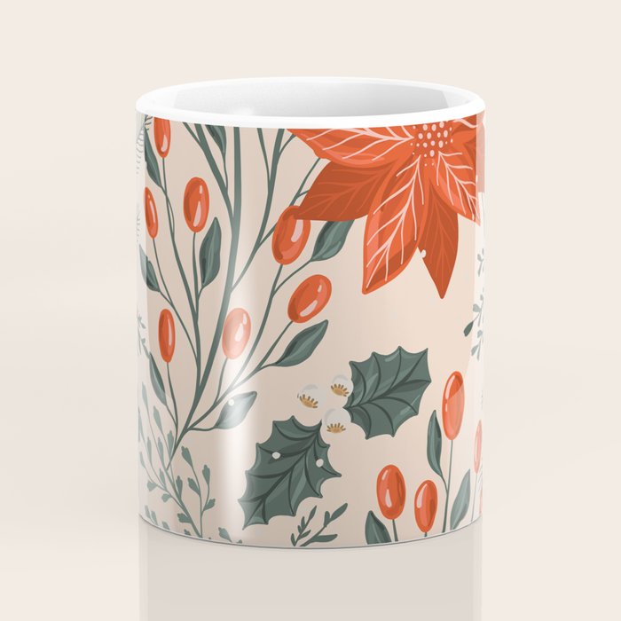 xmas poinsettia Coffee Mug Gallery Image 4