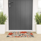 xmas poinsettia Welcome Mat Gallery Image 3