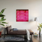 Girls Wood Wall Art Gallery Image 2