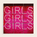 Girls Wood Wall Art Gallery Image 1