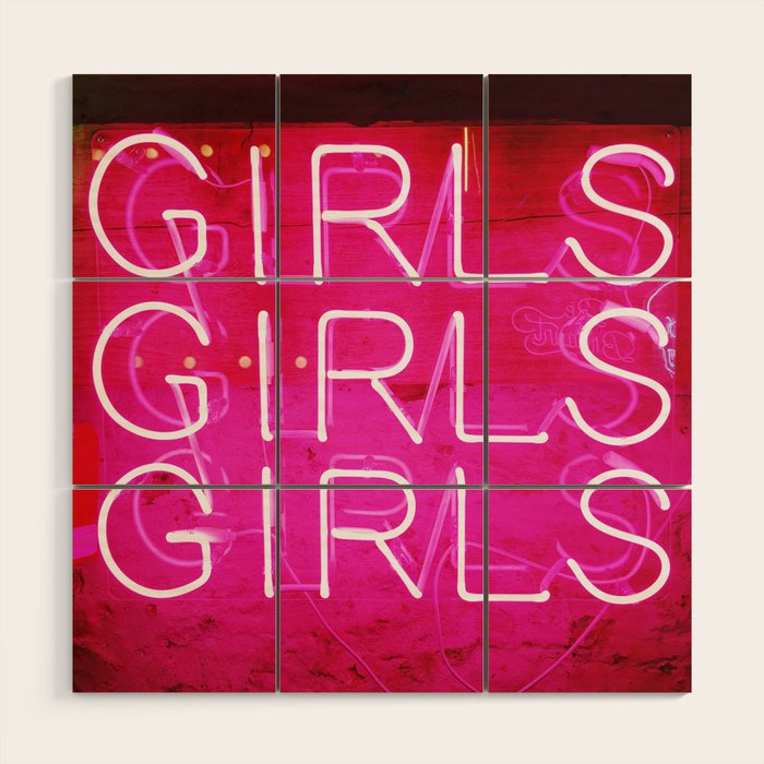 Girls Wood Wall Art Gallery Image 1