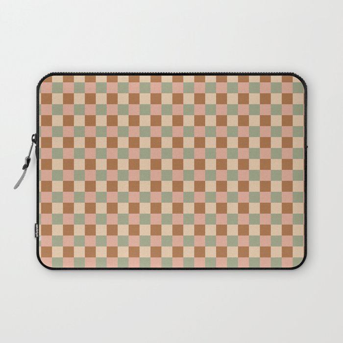 Checkered Multicolor Pattern XXV Western Summer Laptop Sleeve Gallery Image 1
