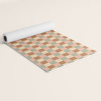 Checkered Multicolor Pattern XXV Western Summer Yoga Mat Gallery Image 2