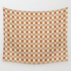 Checkered Multicolor Pattern XXV Western Summer Wall Tapestry Gallery Image 4