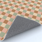 Checkered Multicolor Pattern XXV Western Summer Rug Gallery Image 4