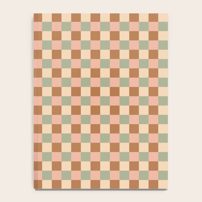 Checkered Multicolor Pattern XXV Western Summer Notebook Gallery Image 4