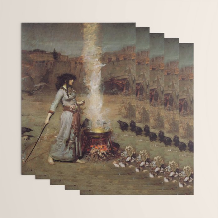 John William Waterhouse The Magic Circle Wrapping Paper Gallery Image 3