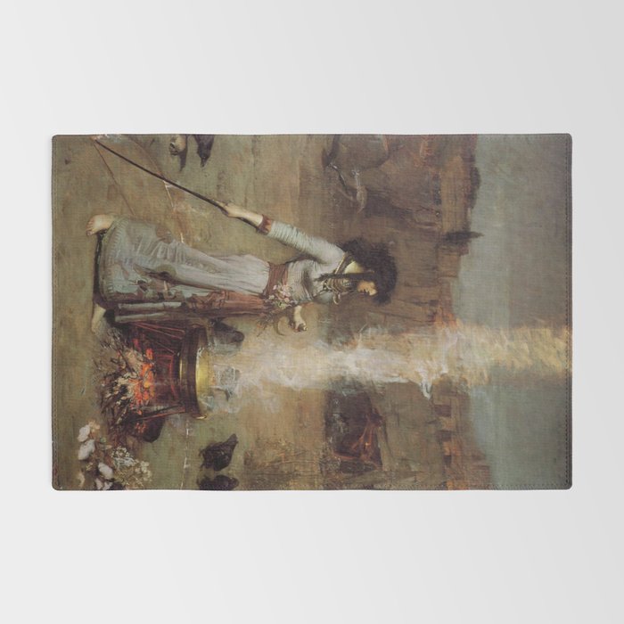 John William Waterhouse The Magic Circle Rug Gallery Image 2