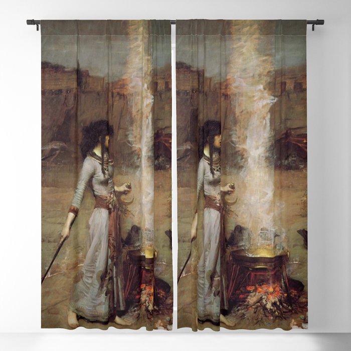 John William Waterhouse The Magic Circle Window Curtain Gallery Image 5