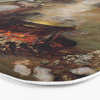 John William Waterhouse The Magic Circle Bath Mat Gallery Image 3