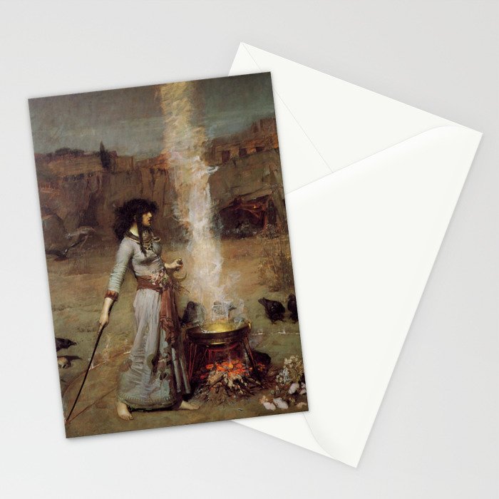John William Waterhouse The Magic Circle Stationery Card Gallery Image 2