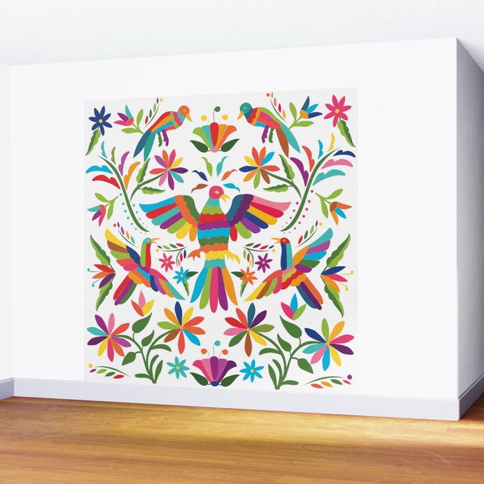 Mexican Otomí Design by Akbaly Wall Mural Gallery Image 2