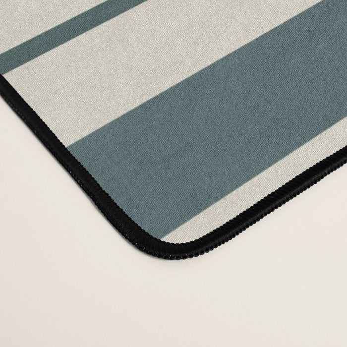 Green Boho Stripes Desk Mat Gallery Image 4