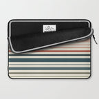 Green Boho Stripes Laptop Sleeve Gallery Image 2