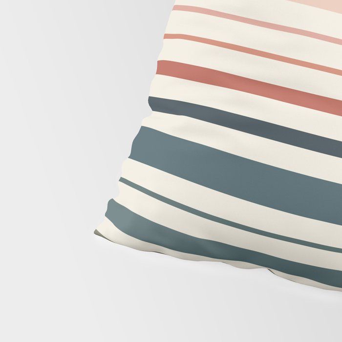 Green Boho Stripes Pillow Sham Gallery Image 4
