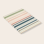 Green Boho Stripes Notebook Gallery Image 2