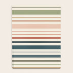 Green Boho Stripes Notebook Gallery Image 4