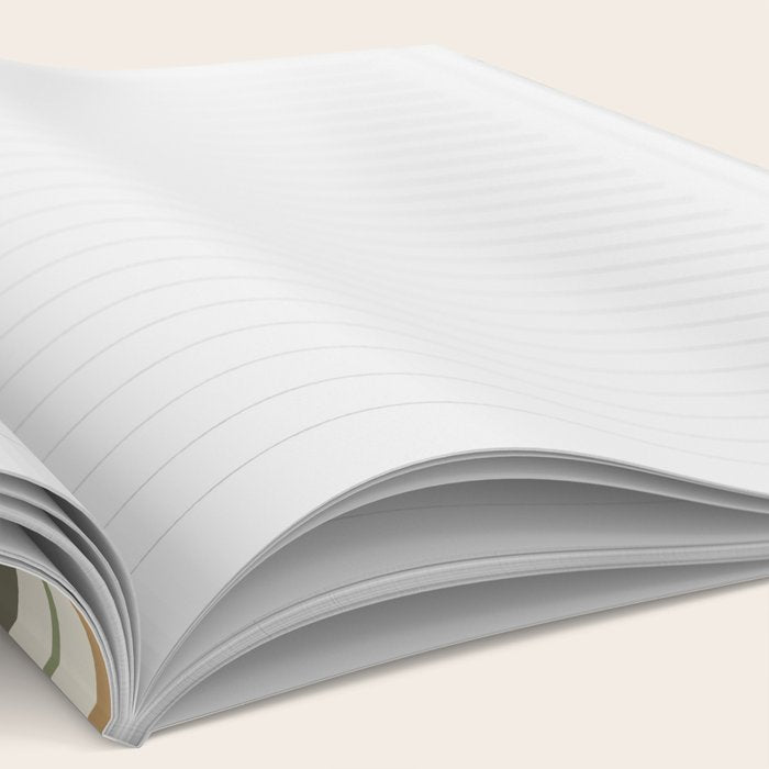 Green Boho Stripes Notebook Gallery Image 2