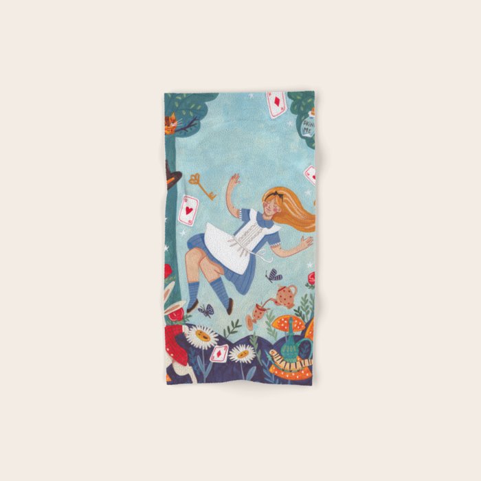 Alice in Wonderland Bath Towel Gallery Image 1