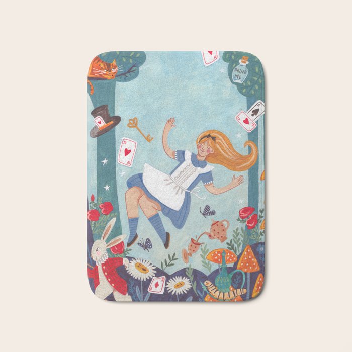 Alice in Wonderland Bath Mat Gallery Image 1