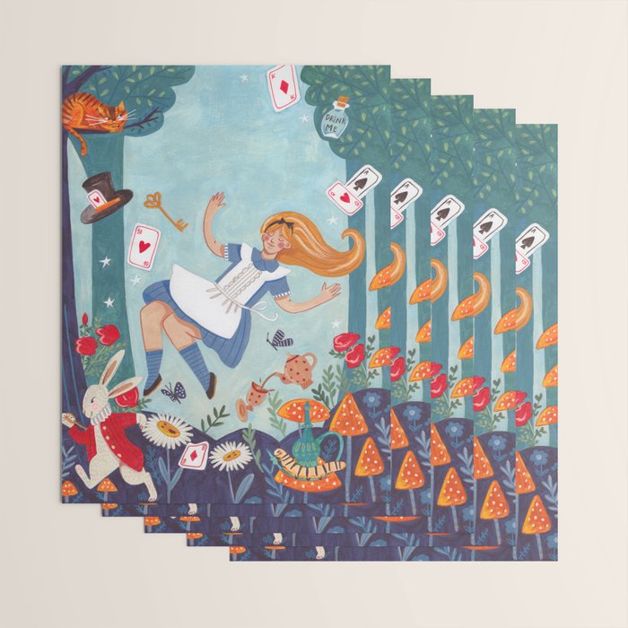Alice in Wonderland Wrapping Paper Gallery Image 3