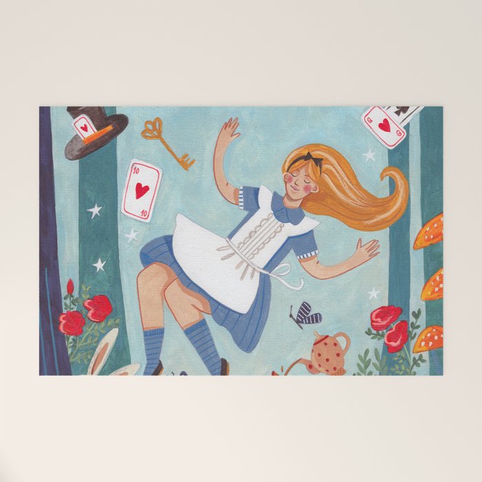 Alice in Wonderland Welcome Mat Gallery Image 1