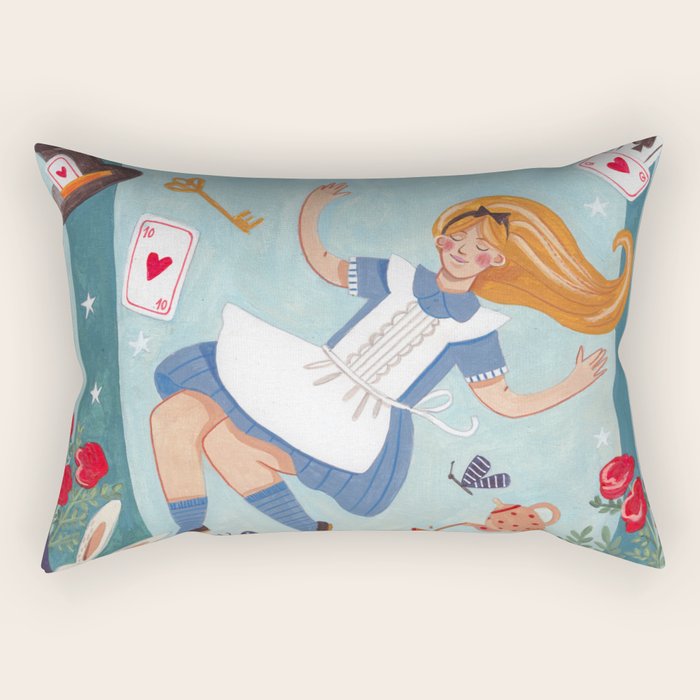 Alice in Wonderland Rectangular Pillow Gallery Image 1