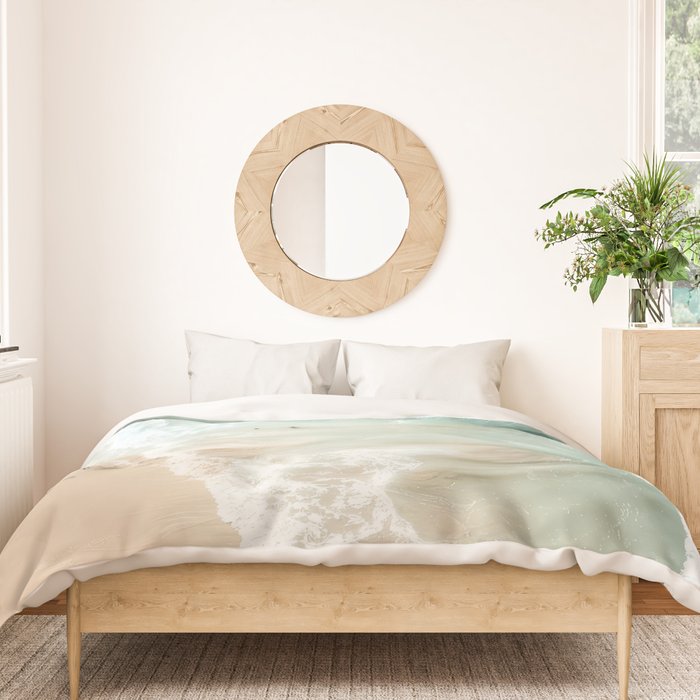 Soft Coastal Beach Scene Duvet Cover Gallery Image 3