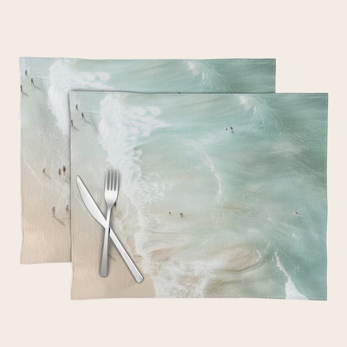 Soft Coastal Beach Scene Placemat Gallery Image 1