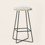 Soft Coastal Beach Scene Stool Gallery Image 1