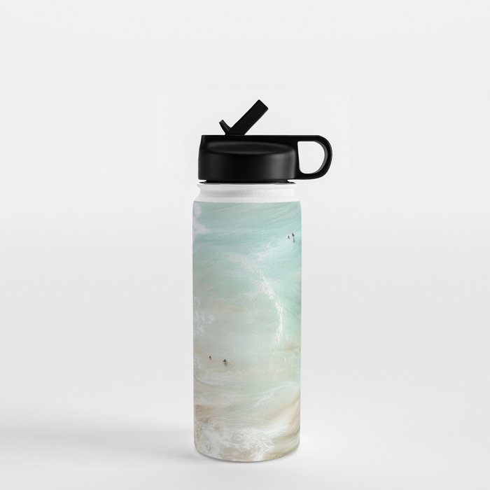 Soft Coastal Beach Scene Water Bottle Gallery Image 1