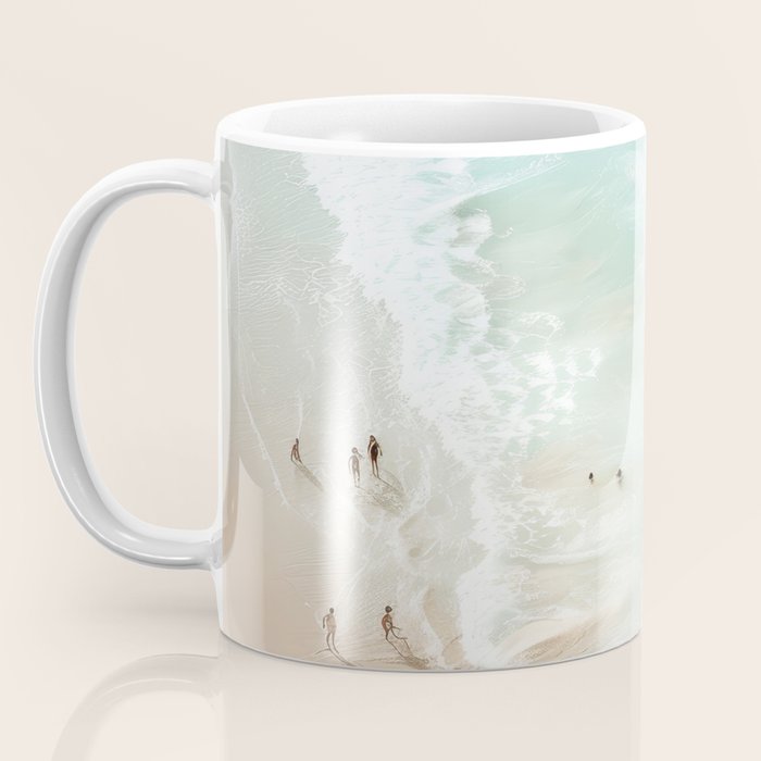 Soft Coastal Beach Scene Coffee Mug Gallery Image 3