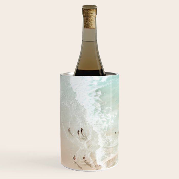Soft Coastal Beach Scene Wine Chiller Gallery Image 2