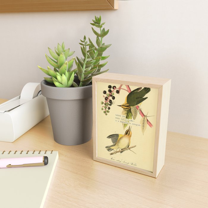 Bird Divinations: Worm-Eating Warbler (about: almanacofbirds.org) Mini Art Print Gallery Image 2