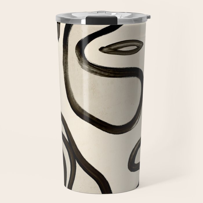 Abstract line art 249 Travel Mug Gallery Image 1