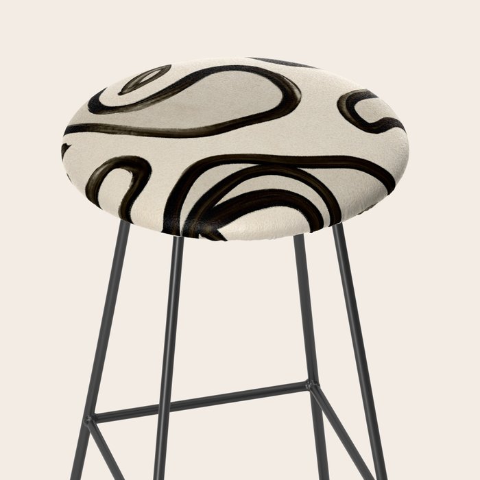 Abstract line art 249 Stool Gallery Image 2