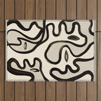 Abstract line art 249 Outdoor Rug Gallery Image 1
