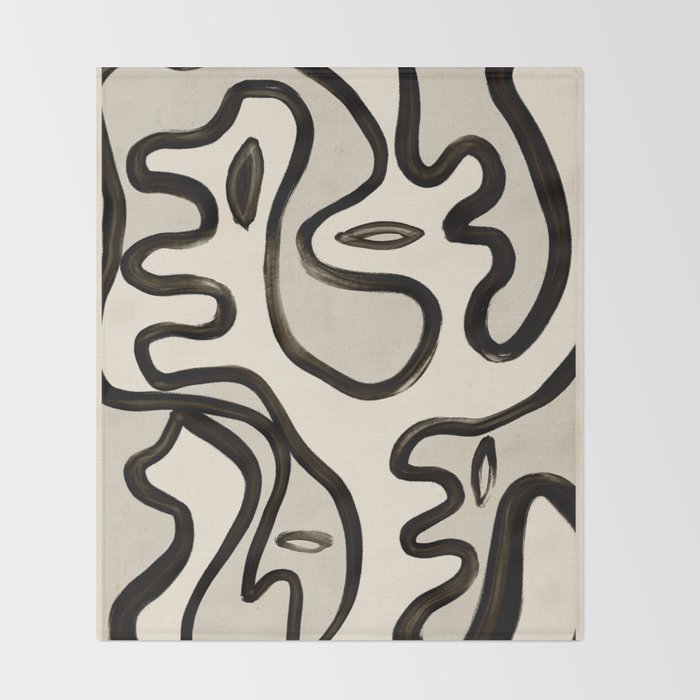 Abstract line art 249 Throw Blanket Gallery Image 2