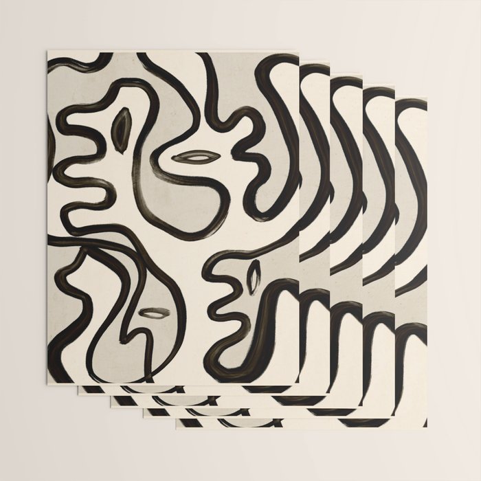 Abstract line art 249 Wrapping Paper Gallery Image 3