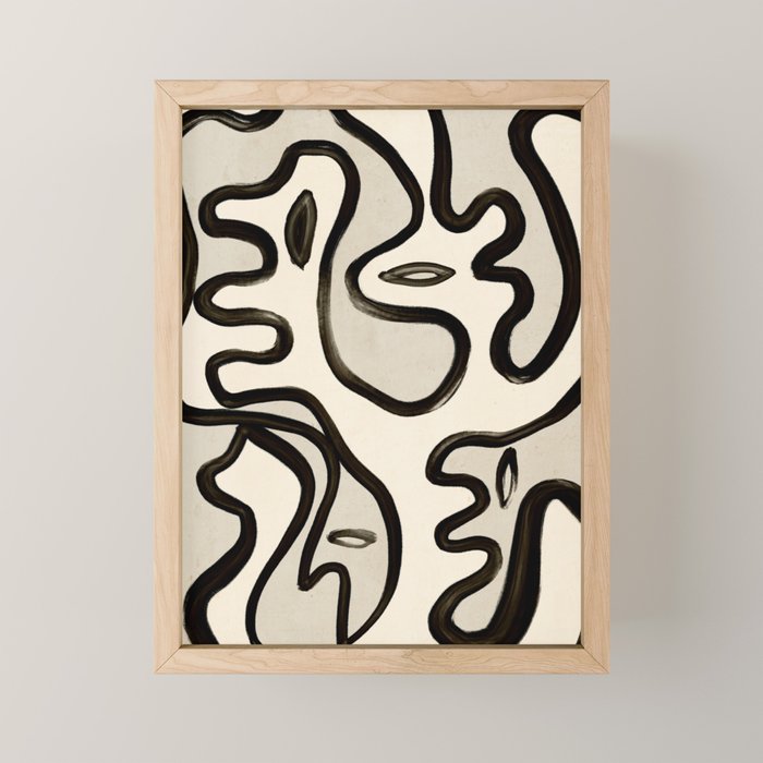 Abstract line art 249 Mini Art Print Gallery Image 1