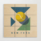 BALLS - Tennis - Grand Slam - New York Wood Wall Art Gallery Image 1