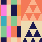 Retro Happy Geometric Combo Coffee Mug Gallery Image 2