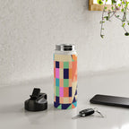 Retro Happy Geometric Combo Water Bottle Gallery Image 4