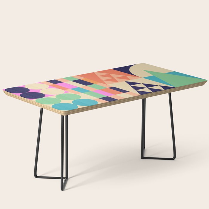 Retro Happy Geometric Combo Coffee Table Gallery Image 1