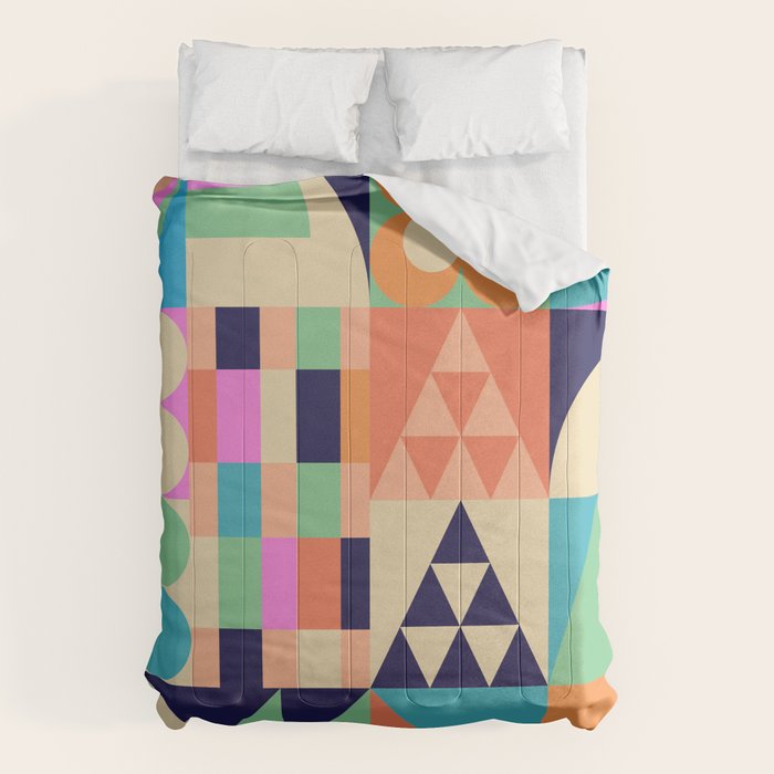 Retro Happy Geometric Combo Comforter Gallery Image 6