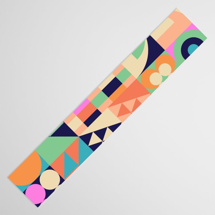 Retro Happy Geometric Combo Table Runner Gallery Image 3