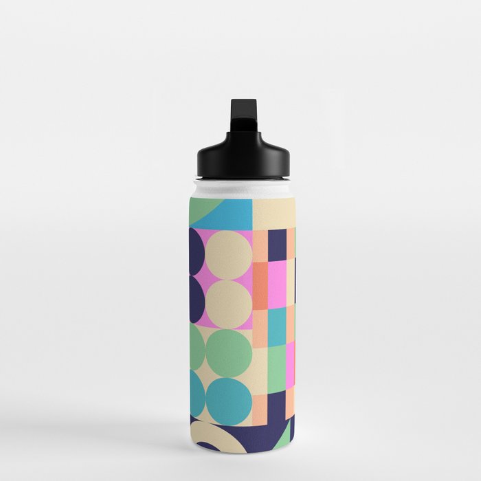Retro Happy Geometric Combo Water Bottle Gallery Image 3