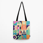 Retro Happy Geometric Combo Tote Bag Gallery Image 2